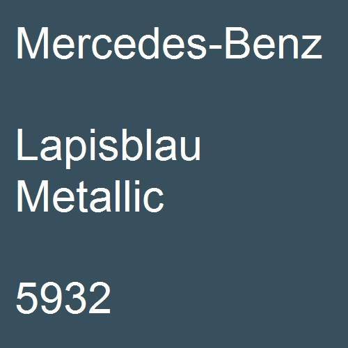 Mercedes-Benz, Lapisblau Metallic, 5932.